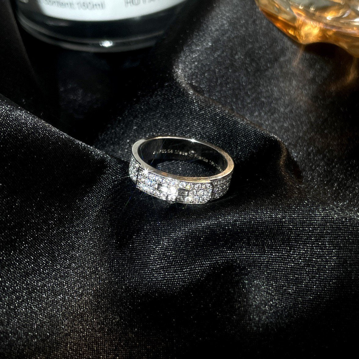 [Cadisa]KELLY SILVER DIAMOND RING
