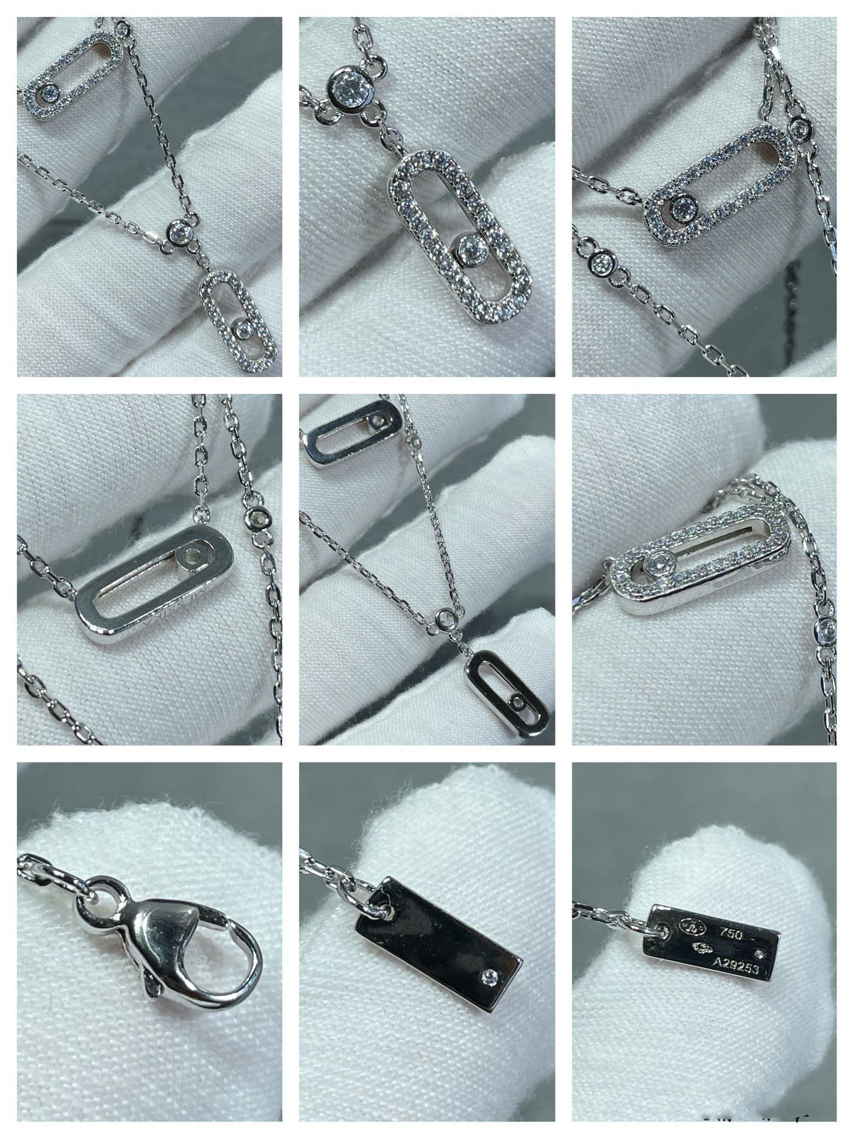 [Cadisa]MOVE 2 ROW DIAMOND NECKLACE