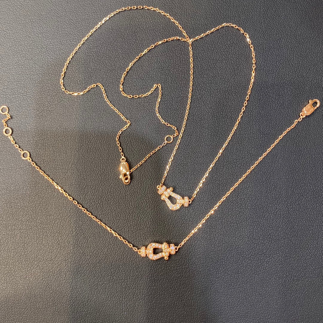 [Cadisa]FORCE 10 DIAMOND PINK GOLD NECKLACE MINI MODEL