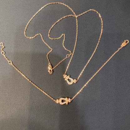 [Cadisa]FORCE 10 DIAMOND PINK GOLD NECKLACE MINI MODEL