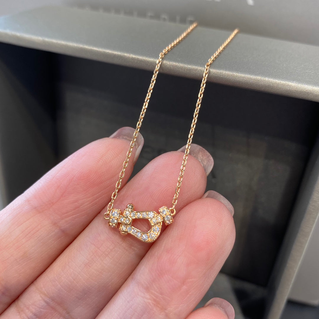 [Cadisa]FORCE 10 DIAMOND PINK GOLD NECKLACE MINI MODEL