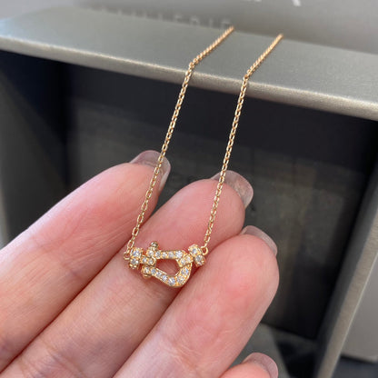 [Cadisa]FORCE 10 DIAMOND PINK GOLD NECKLACE MINI MODEL
