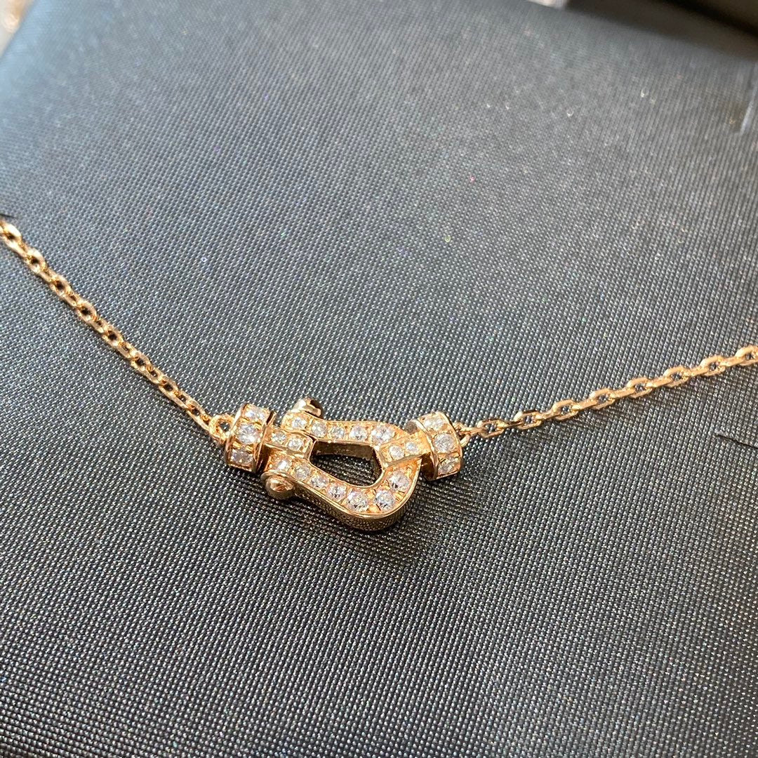 [Cadisa]FORCE 10 DIAMOND PINK GOLD NECKLACE MINI MODEL