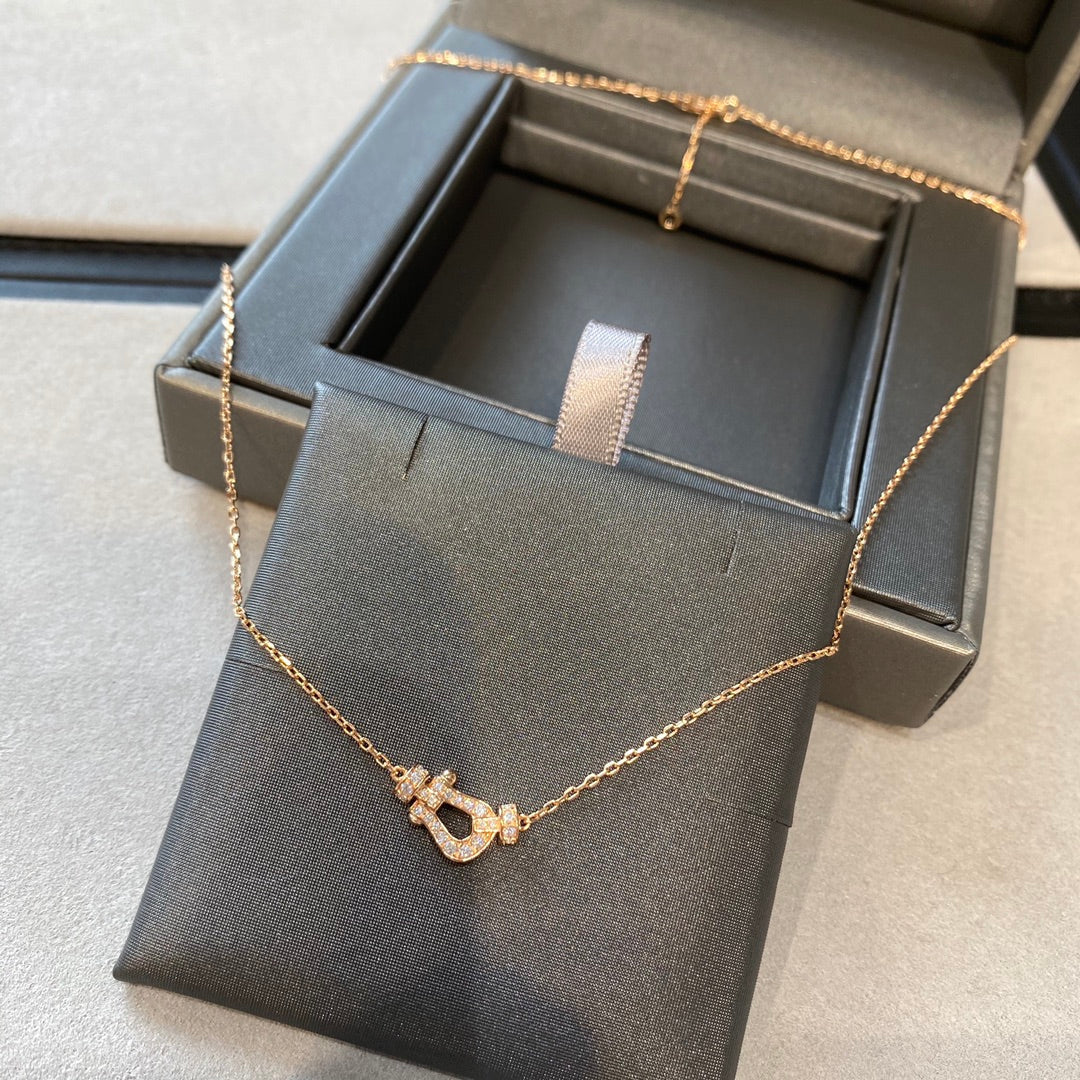 [Cadisa]FORCE 10 DIAMOND PINK GOLD NECKLACE MINI MODEL
