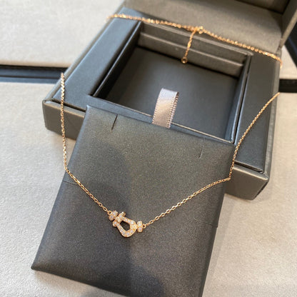[Cadisa]FORCE 10 DIAMOND PINK GOLD NECKLACE MINI MODEL
