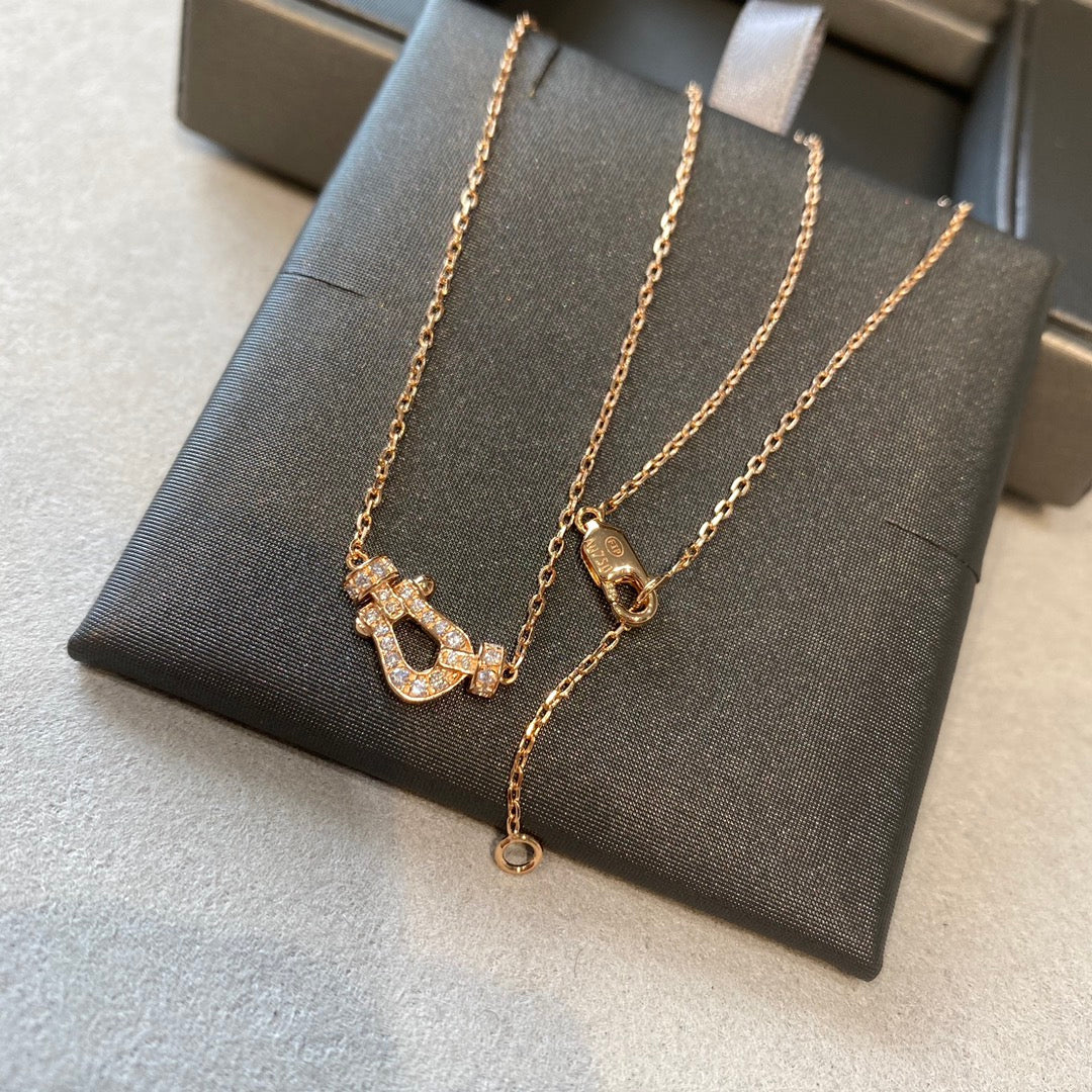 [Cadisa]FORCE 10 DIAMOND PINK GOLD NECKLACE MINI MODEL