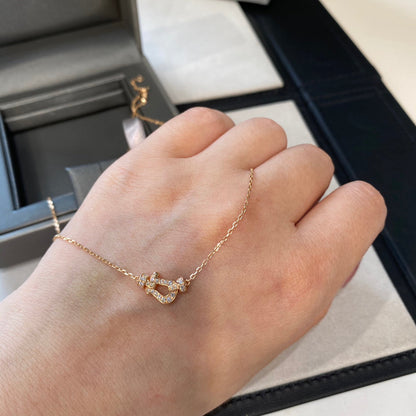 [Cadisa]FORCE 10 DIAMOND PINK GOLD NECKLACE MINI MODEL