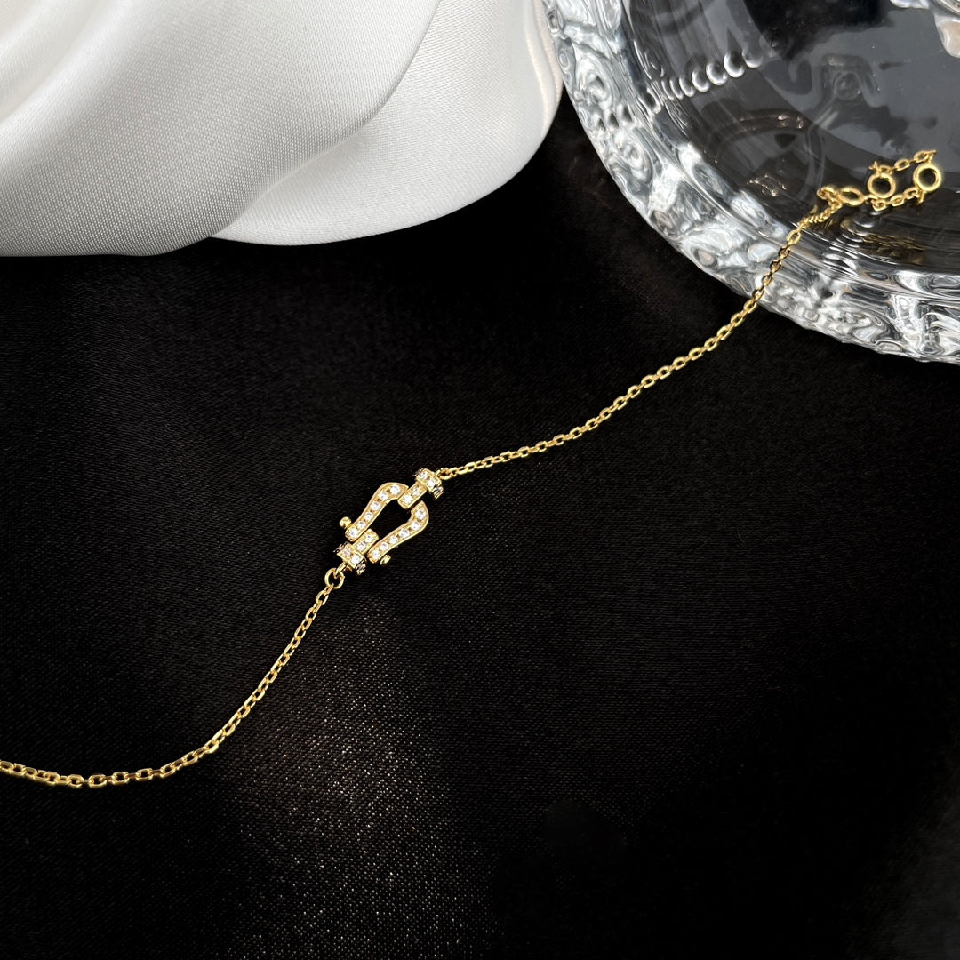 [Cadisa]FORCE 10 FULL DIAMOND BUCKLE CHAIN LINK MINI MODEL