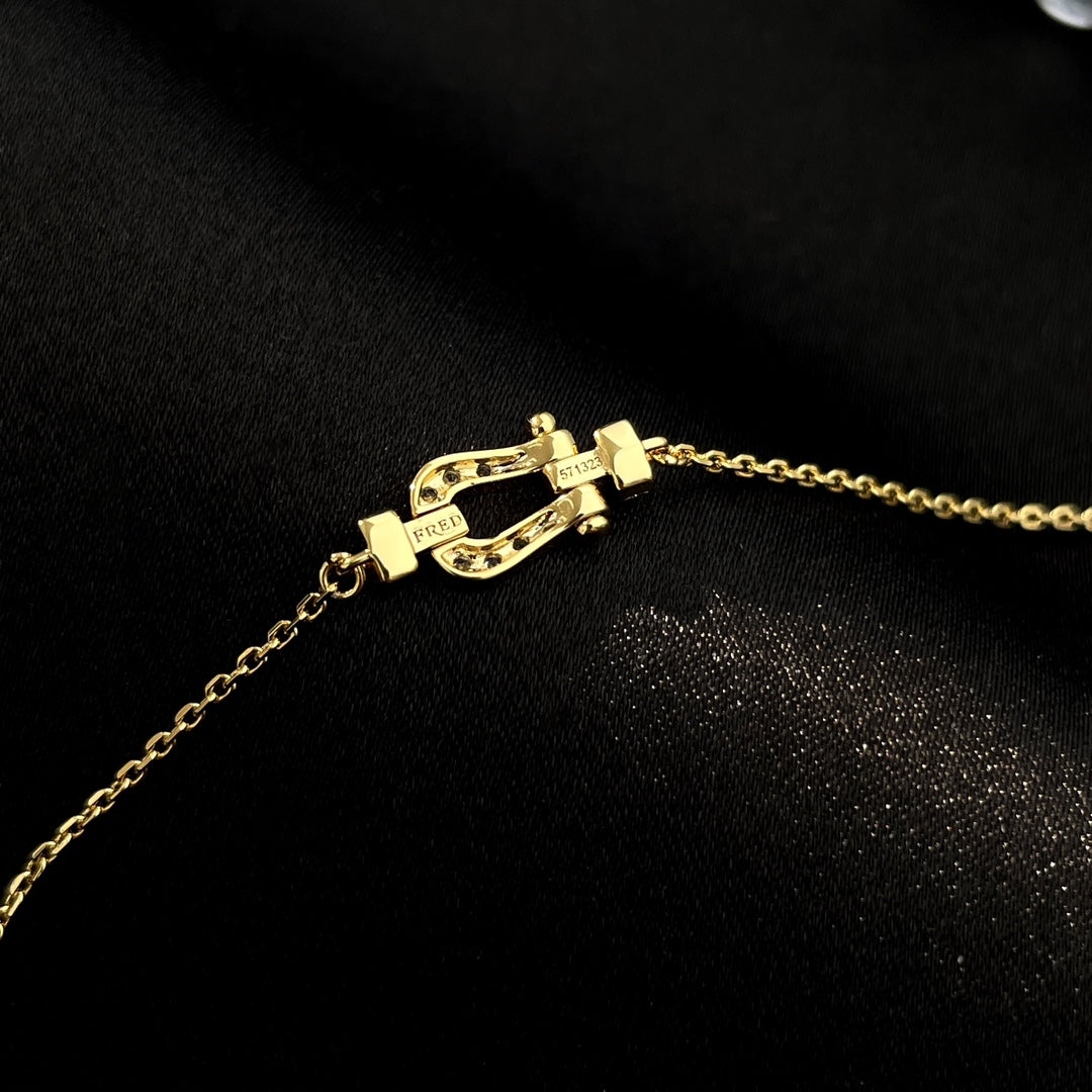 [Cadisa]FORCE 10 FULL DIAMOND BUCKLE CHAIN LINK MINI MODEL