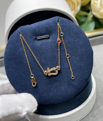 [Cadisa]FORCE 10 DIAMOND PINK GOLD NECKLACE
