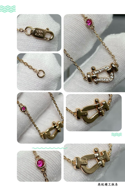 [Cadisa]FORCE 10 DIAMOND PINK GOLD NECKLACE
