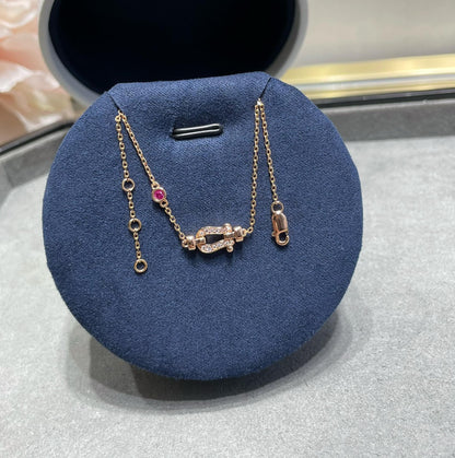[Cadisa]FORCE 10 DIAMOND CHAIN LINK PINK GOLD BRACELET