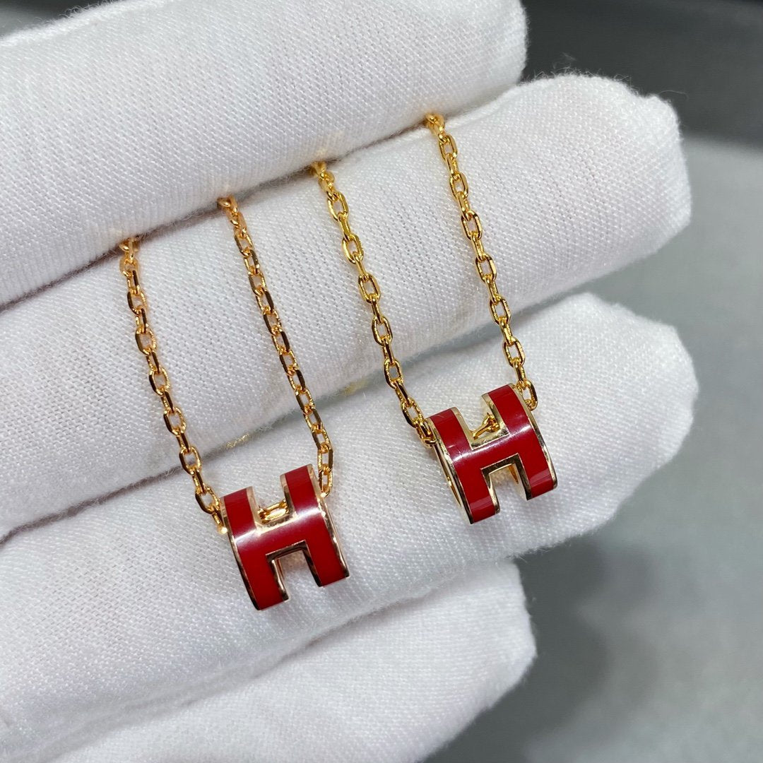 [Cadisa]MINI POP H NECKLACE