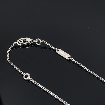 [Cadisa]CLOVER PIETERSITE SILVER LONG NECKLACE