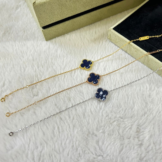 [Cadisa]CLOVER 1 MOTIF PIETERSITE BRACELET