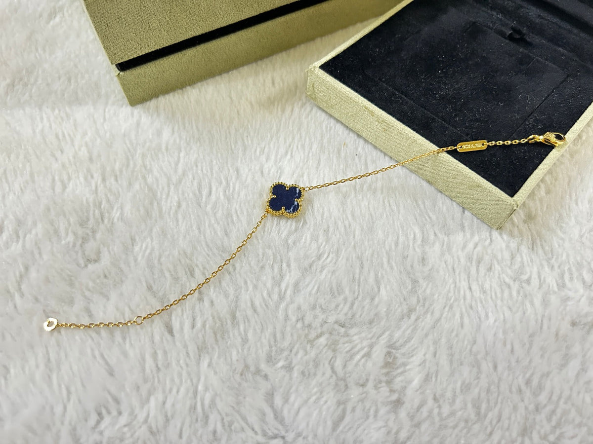 [Cadisa]CLOVER 1 MOTIF PIETERSITE BRACELET