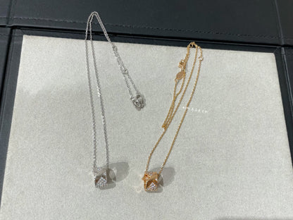 [Cadisa]LIENS EVIDENCE DIAMOND PAVED NECKLACE