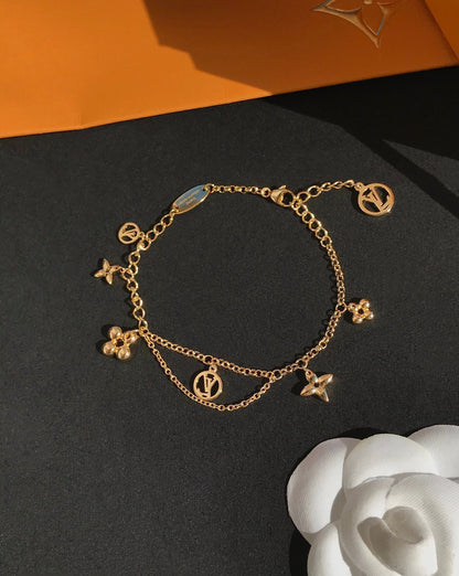 [Cadisa]BLOOMING PINK GOLD MOP BRACELET