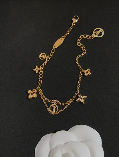 [Cadisa]BLOOMING PINK GOLD MOP BRACELET