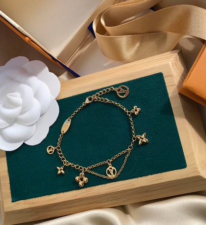 [Cadisa]BLOOMING PINK GOLD MOP BRACELET