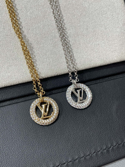 [Cadisa]BY NIGHT DIAMOND PAVED NECKLACE