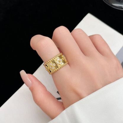 [Cadisa]PERLEE DIAMOND LARGE RING