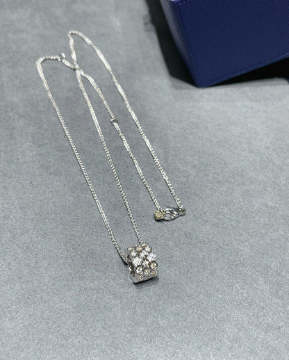 [Cadisa]BEE LOVE DIAMOND PAVED 3 ROW NECKLACE