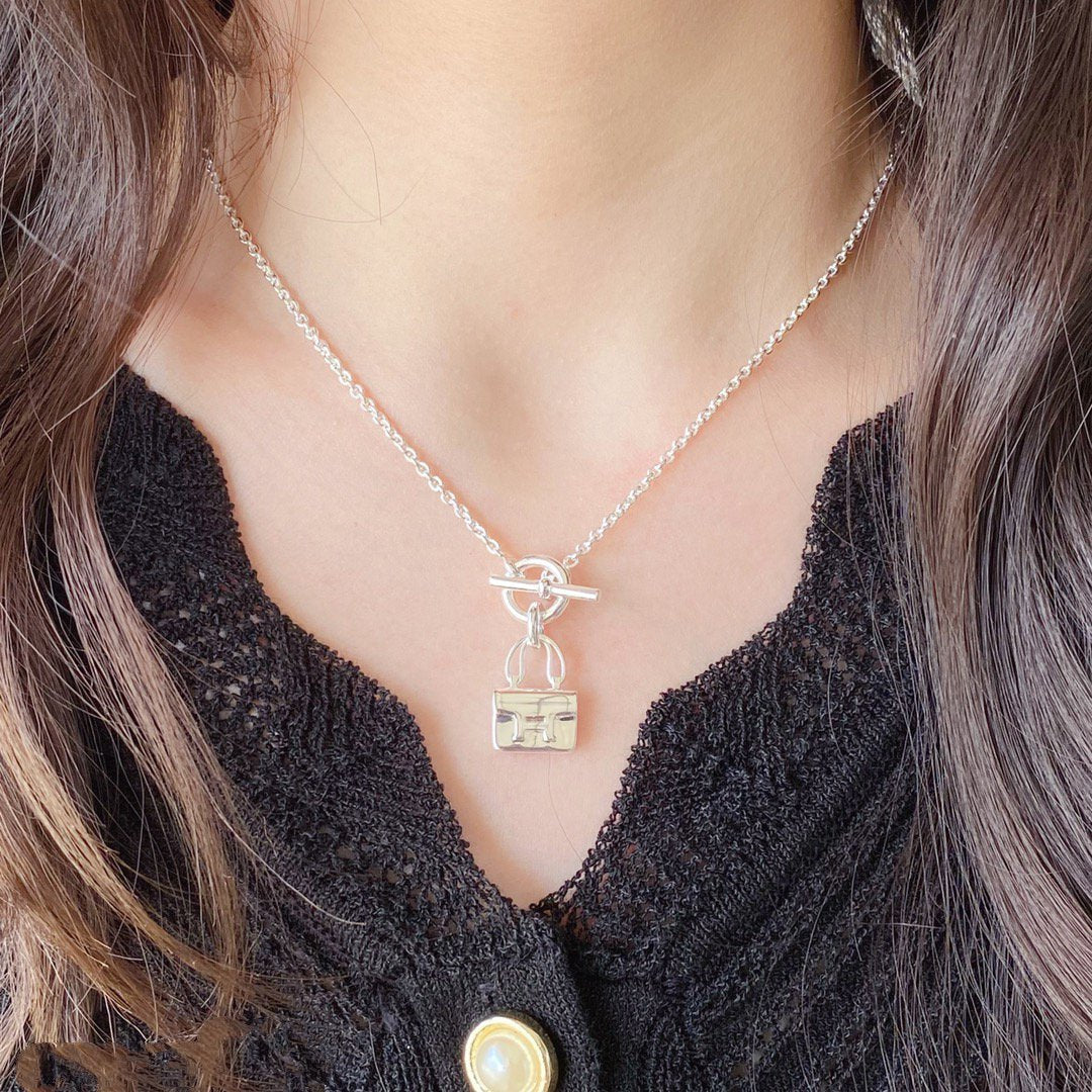 [Cadisa]CONSTANCE PEDANT SILVER NECKLACE