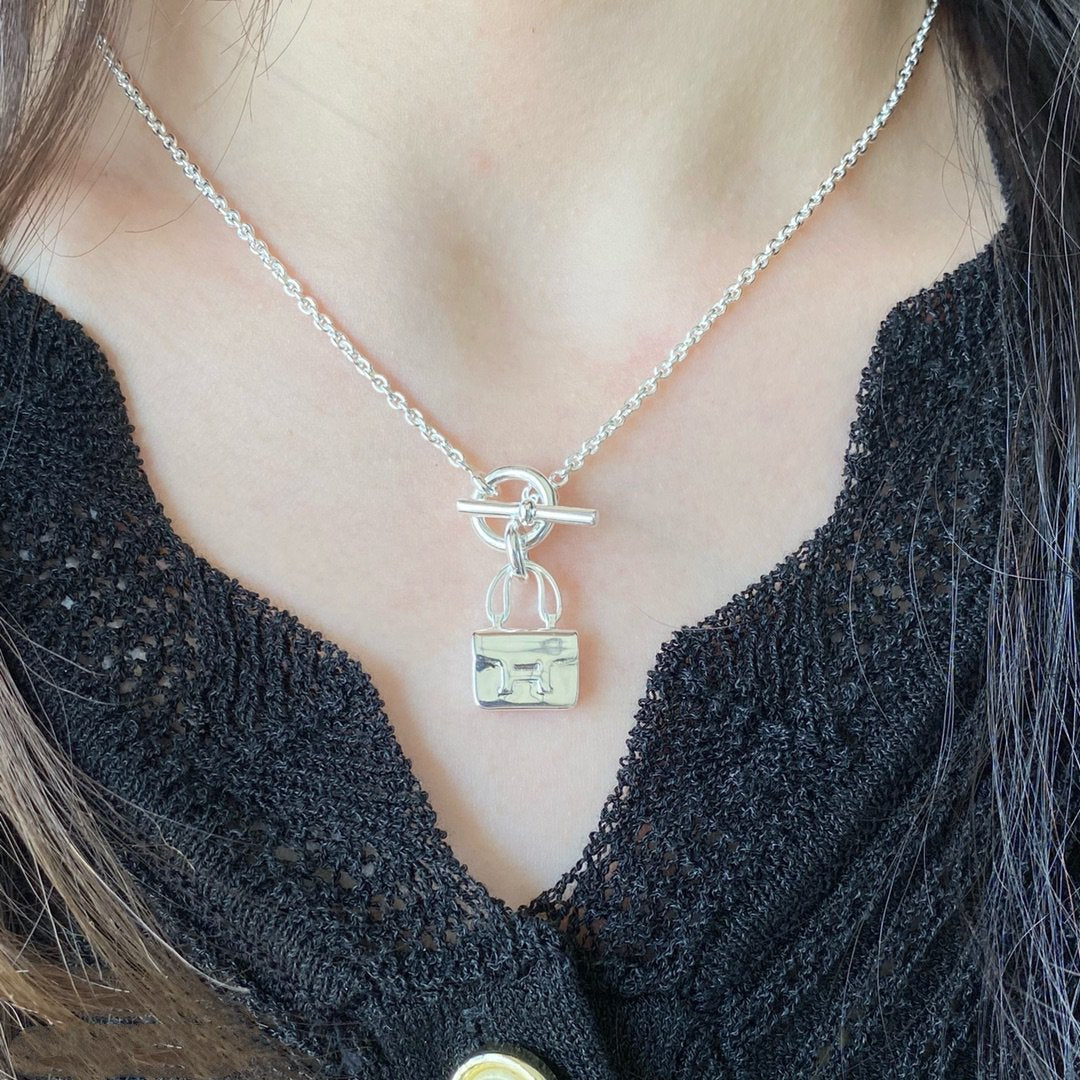 [Cadisa]CONSTANCE PEDANT SILVER NECKLACE