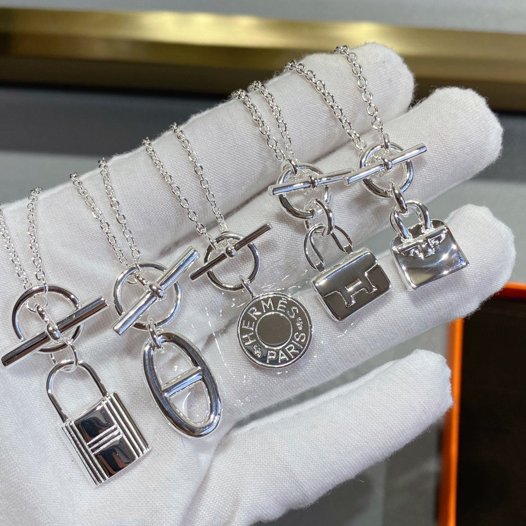 [Cadisa]CONSTANCE PEDANT SILVER NECKLACE