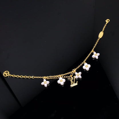 [Cadisa]LOGO 6 MOTIF STAR AND SUN GOLD BRACELET