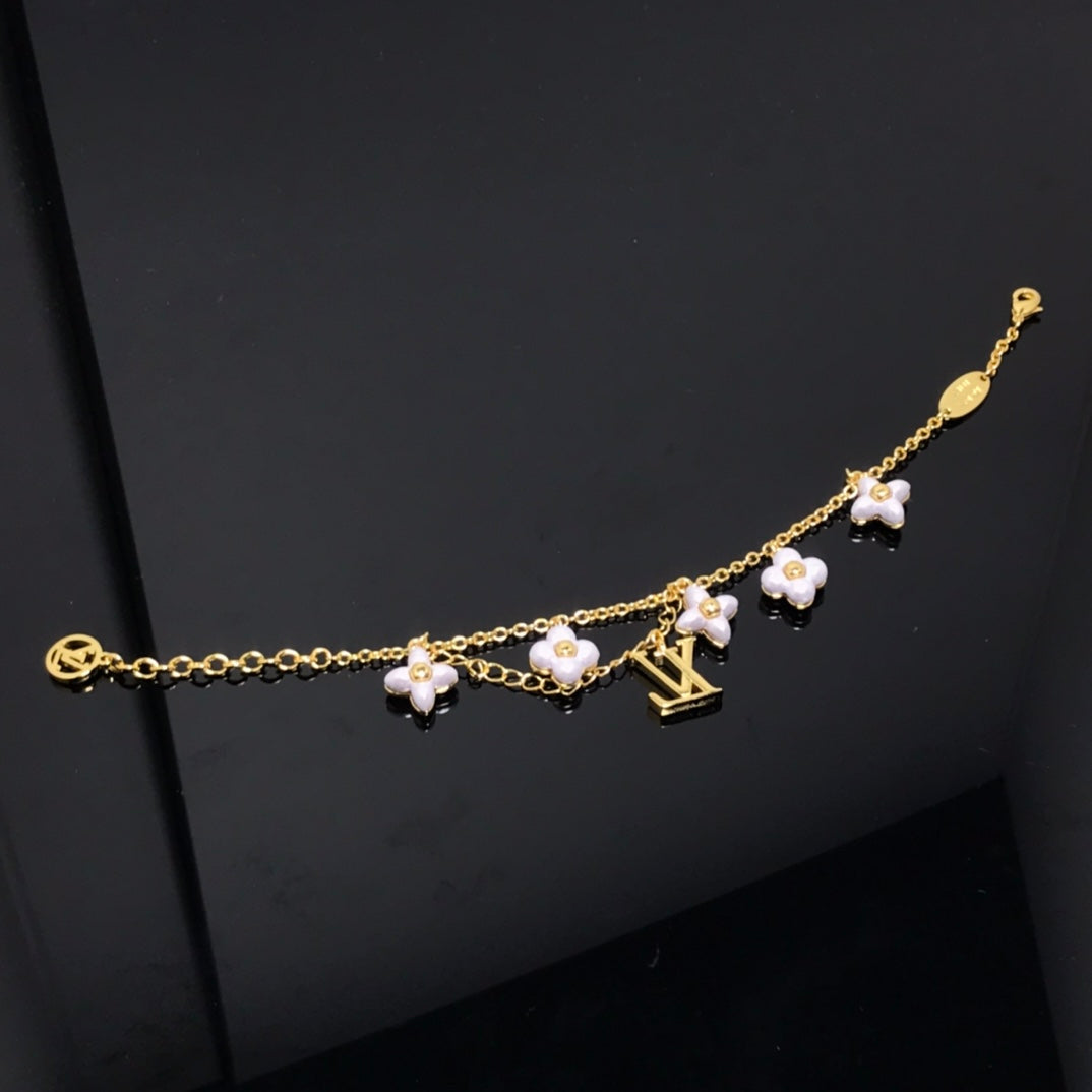 [Cadisa]LOGO 6 MOTIF STAR AND SUN GOLD BRACELET