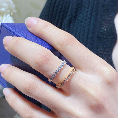 [Cadisa]BEE LOVE DIAMOND PAVED SMALL RING