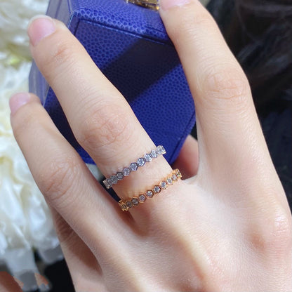 [Cadisa]BEE LOVE DIAMOND PAVED SMALL RING