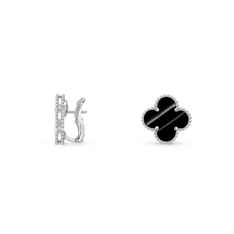 [Cadisa]CLOVER SILVER 15MM MOP EARRINGS COLLECTION