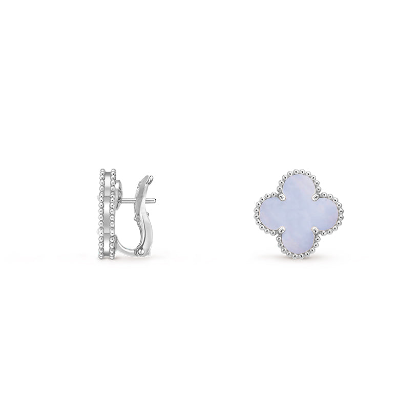 [Cadisa]CLOVER SILVER 15MM MOP EARRINGS COLLECTION