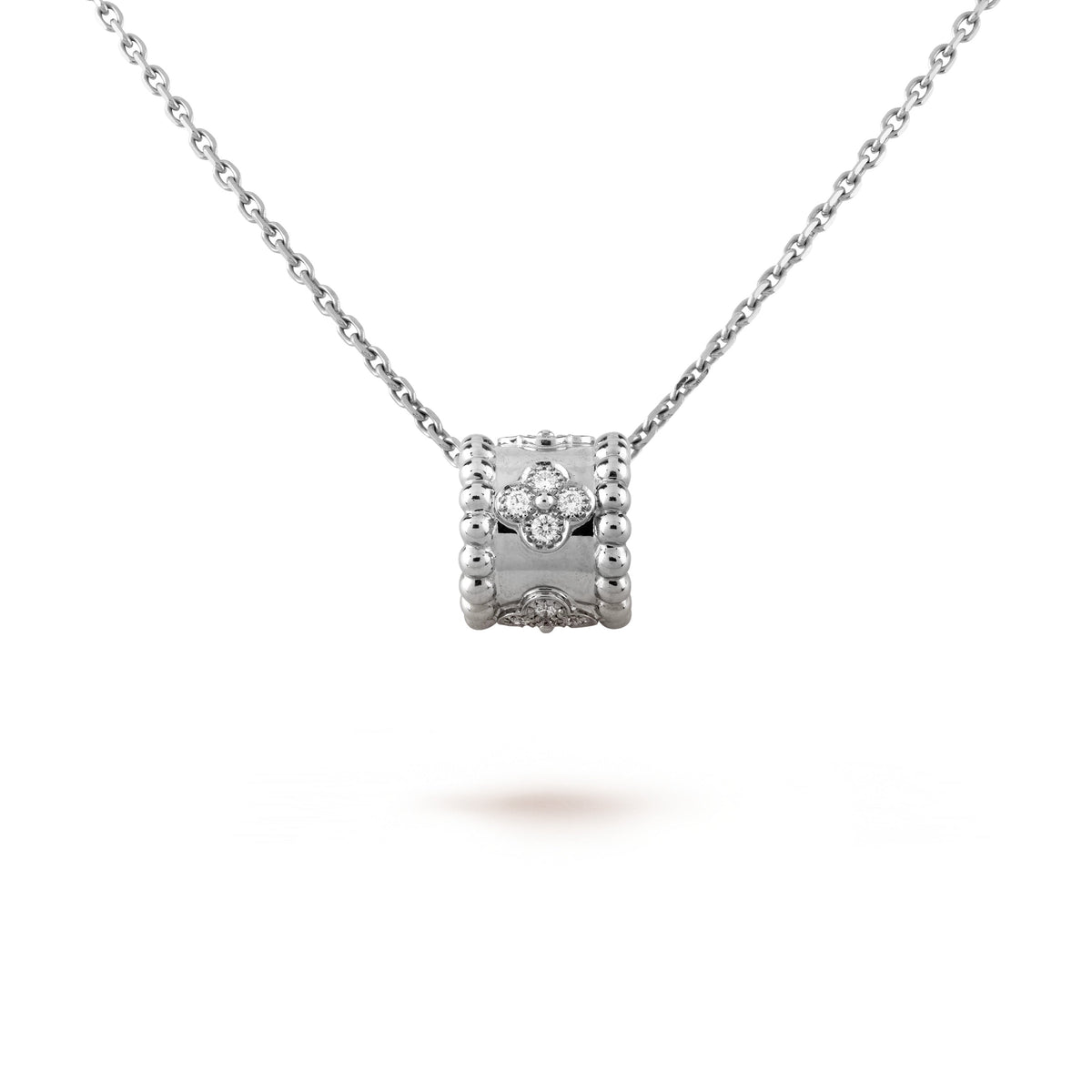 [Cadisa]PERLEE PEDANT SIVLER DIAMOND NECKLACE