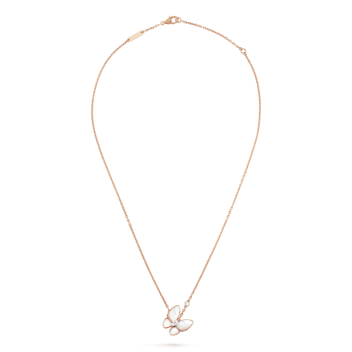 [Cadisa]BUTTERFLY MOP DIAMOND NECKLACE