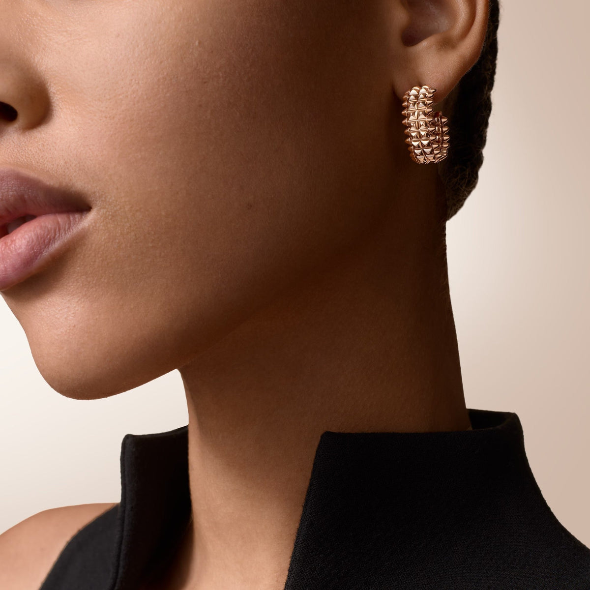 [Cadisa] CLASH 9.2MM DOUBLE ROW EARRINGS