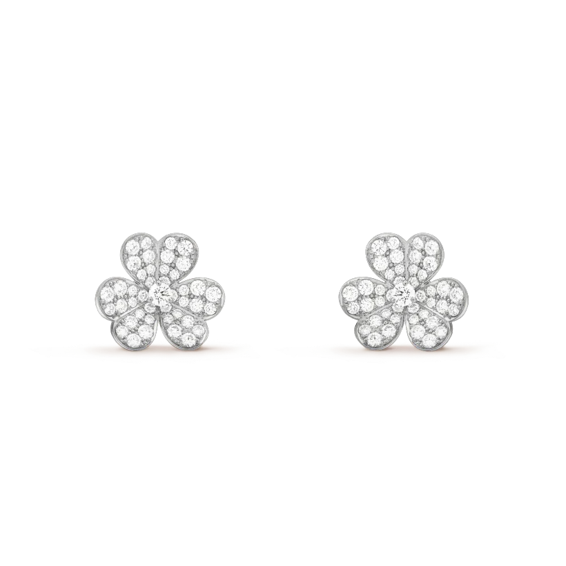 [Cadisa]CLOVER COMOS DIAMOND EARRINGS SILVER