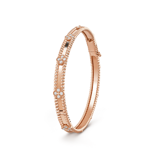 [Cadisa]CLOVER BRACELET 4MM DIAMONDS