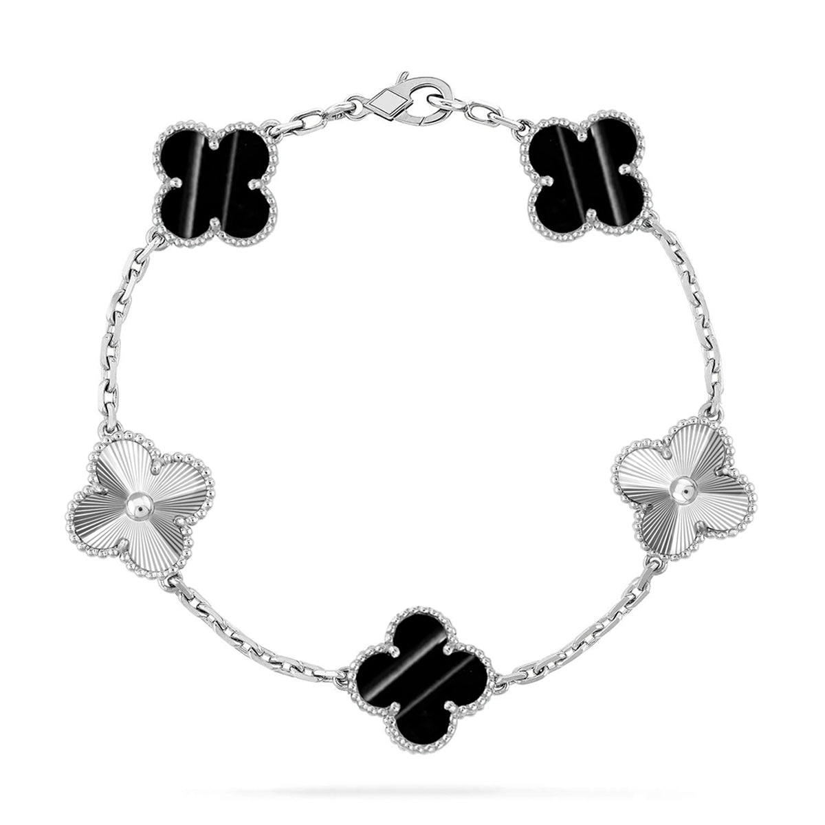 [Cadisa] CLOVER 5 MOTIF PULSAR STONE BRACELET COLLECTION