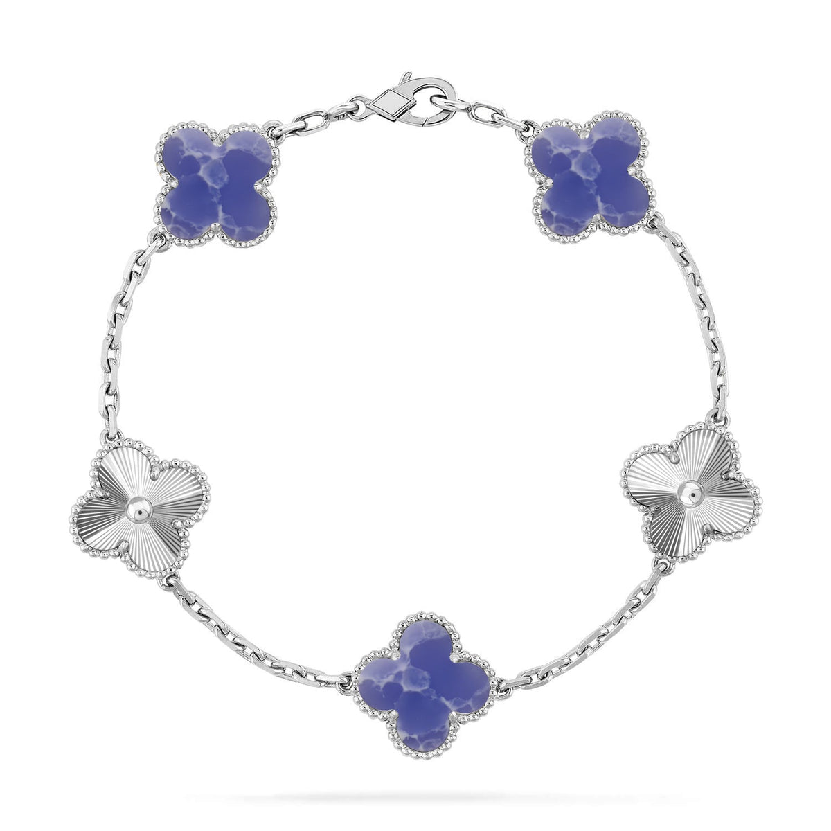 [Cadisa]CLOVER 5 MOTIF BLUE VEINS BRACELET COLLECTION