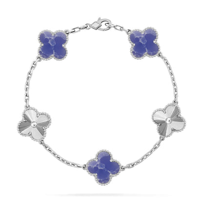 [Cadisa]CLOVER 5 MOTIF BLUE VEINS BRACELET COLLECTION