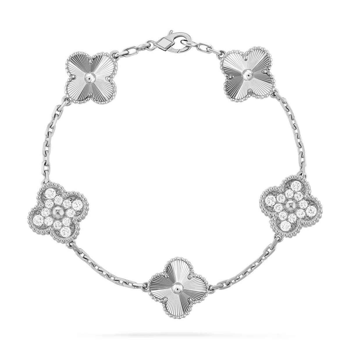 [Cadisa] CLOVER 5 MOTIF LASER BRACELET COLLECTION