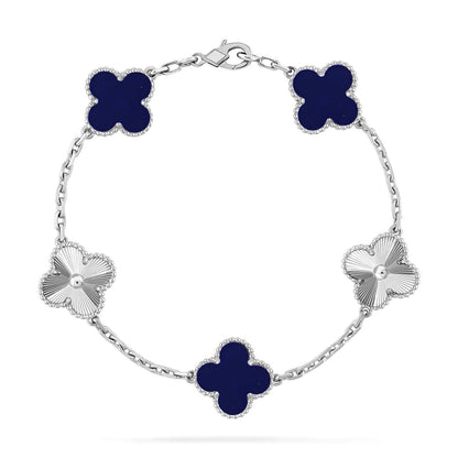[Cadisa]CLOVER 5 MOTIF LAPIS LAZULI BRACELET COLLECTION