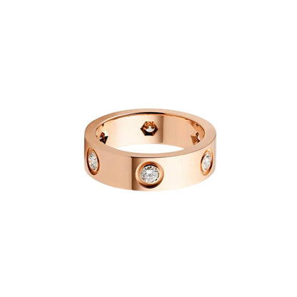 [Cadisa] LOVE 5.5MM 6 DIAMOND RING