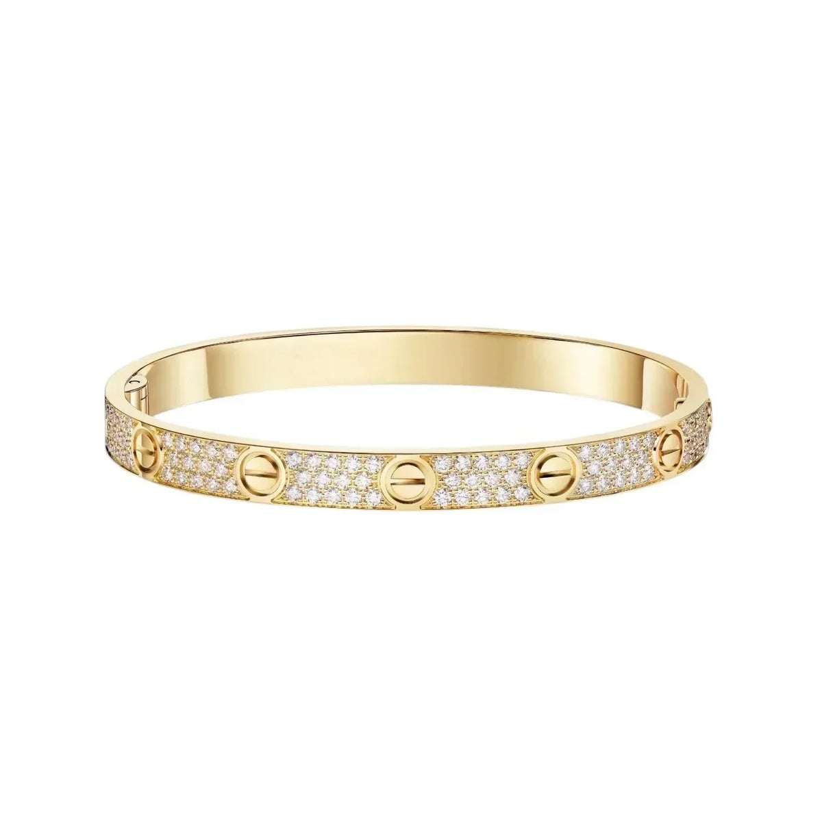[Cadisa] LOVE & JUSTE & Blue Veins Clover 5-Motif Diamond Bracelet Stack Set