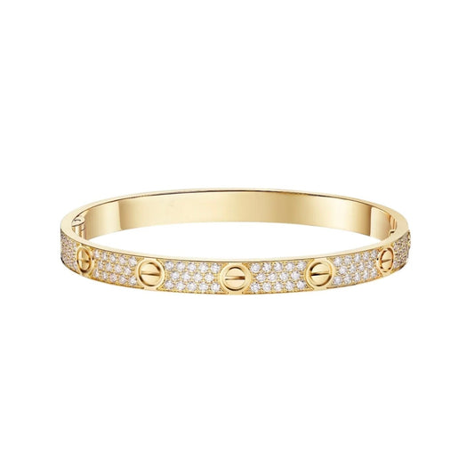 [Cadisa] LOVE BRACELET 6.1MM DIAMOND-PAVED