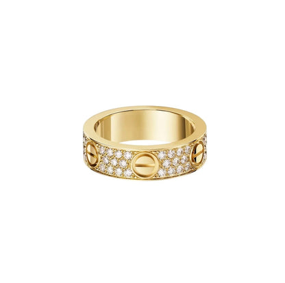 [Cadisa] LOVE RING 5.5MM DIAMONDS PAVED